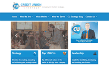 Tablet Screenshot of creditunionstrategy.com